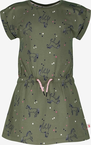 SALT AND PEPPER Dress 'Horse Club' in Green: front