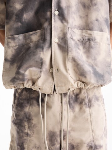 Pull&Bear Comfort fit Button Up Shirt in Beige