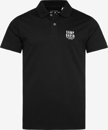 CAMP DAVID Shirt in Black: front