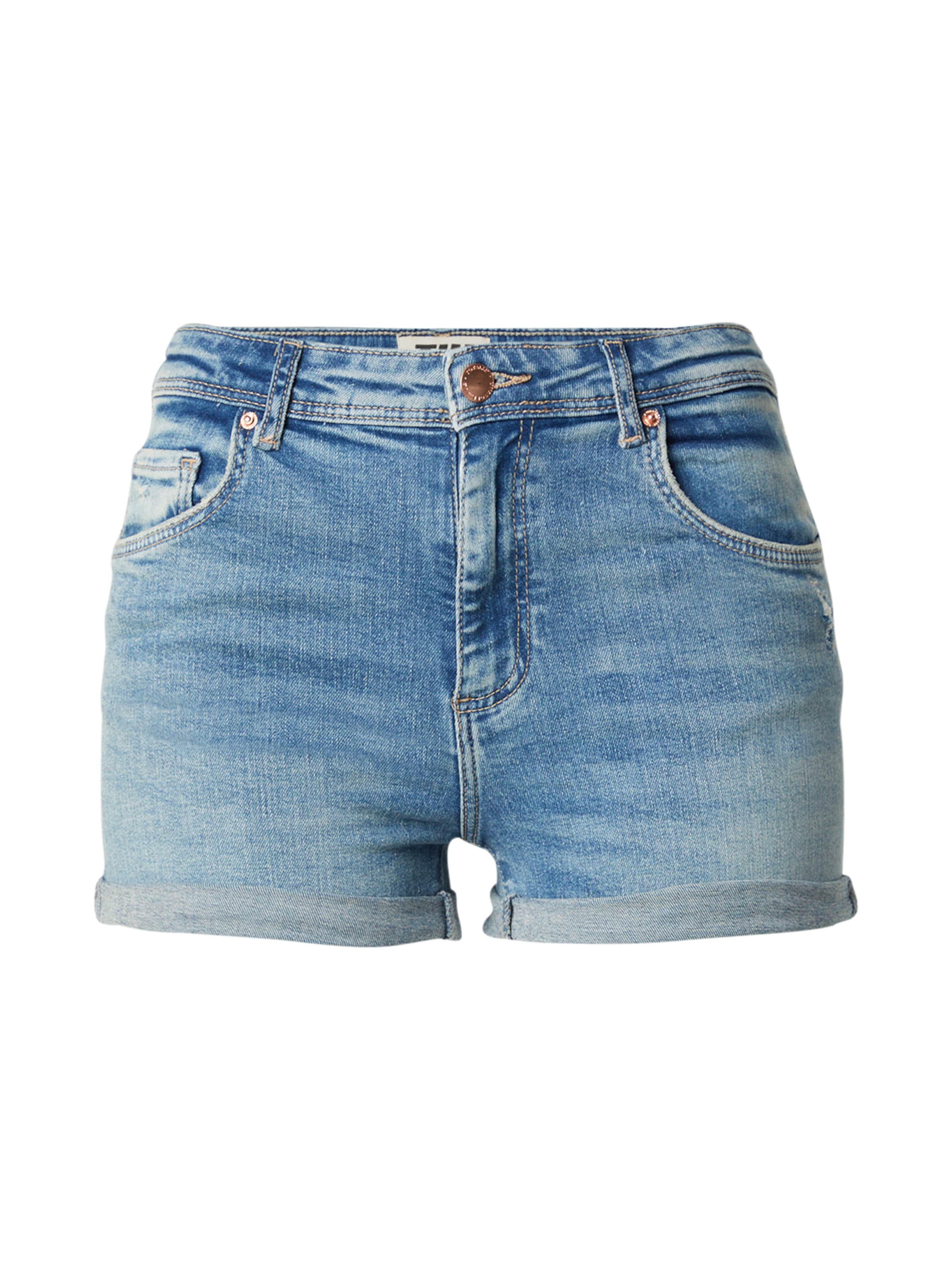 Jeans de la Tally Weijl pe albastru: față