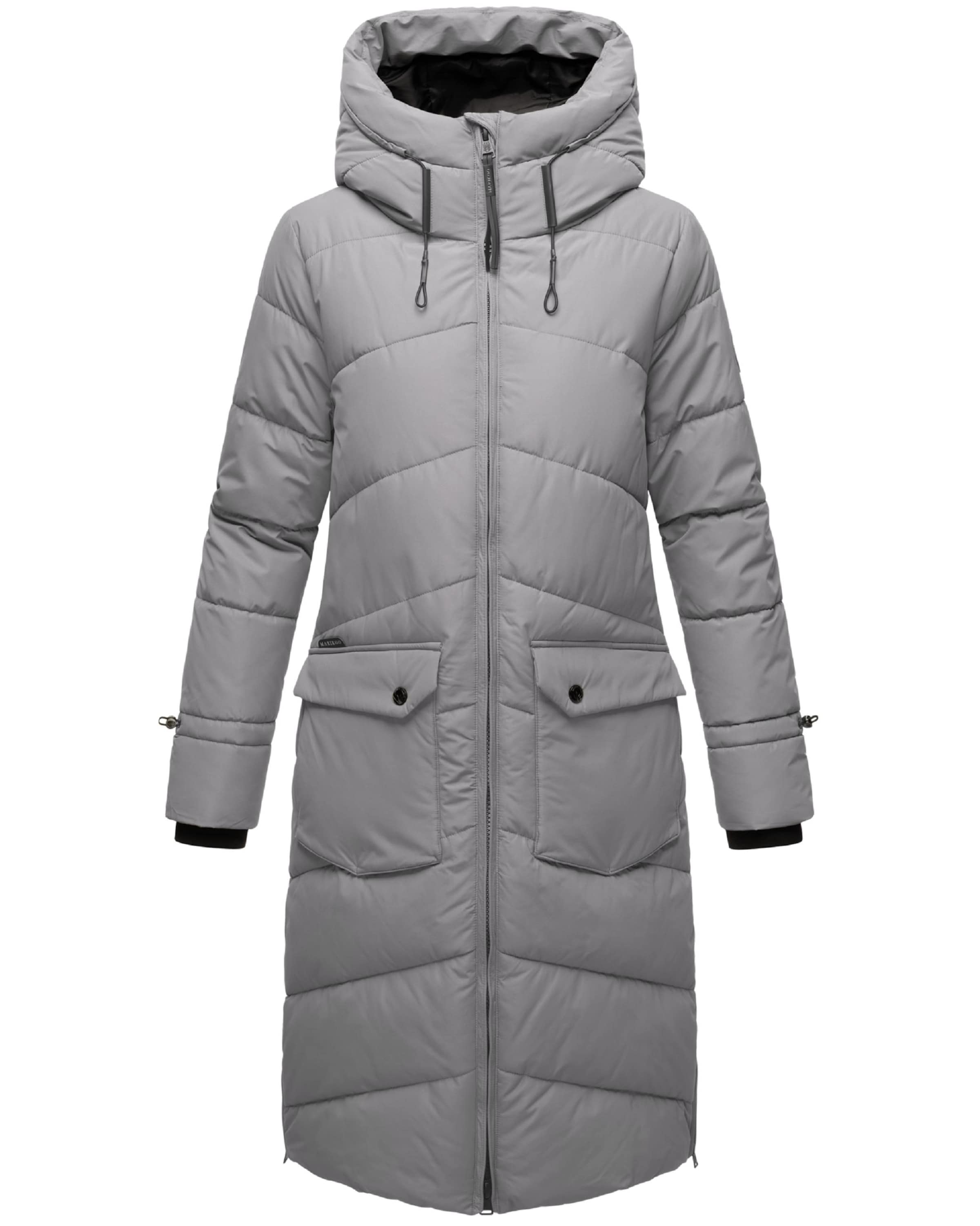 MARIKOO Winter coat in Grey: front