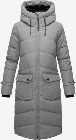 MARIKOO Winter coat in Grey: front