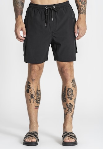 Gianni Kavanagh Badeshorts in Schwarz: Vorderseite