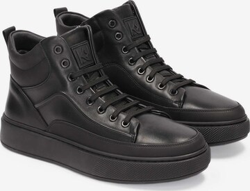 Kazar High-Top Sneakers in Black