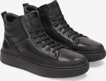 Kazar High-Top Sneakers in Black