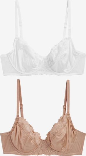 Next Krūšturis, krāsa - kamieļkrāsas / balts, Preces skats