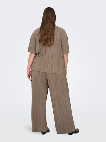 Loosefit Pantalon ONLY Carmakoma en marron