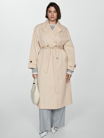 MANGO Övergångskappa 'Angela' i beige: framsida
