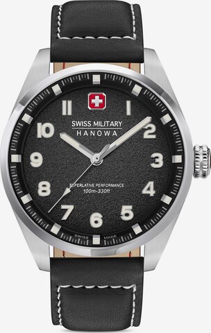 SWISS MILITARY HANOWA Analog watch 'Greyhound' in Black: front