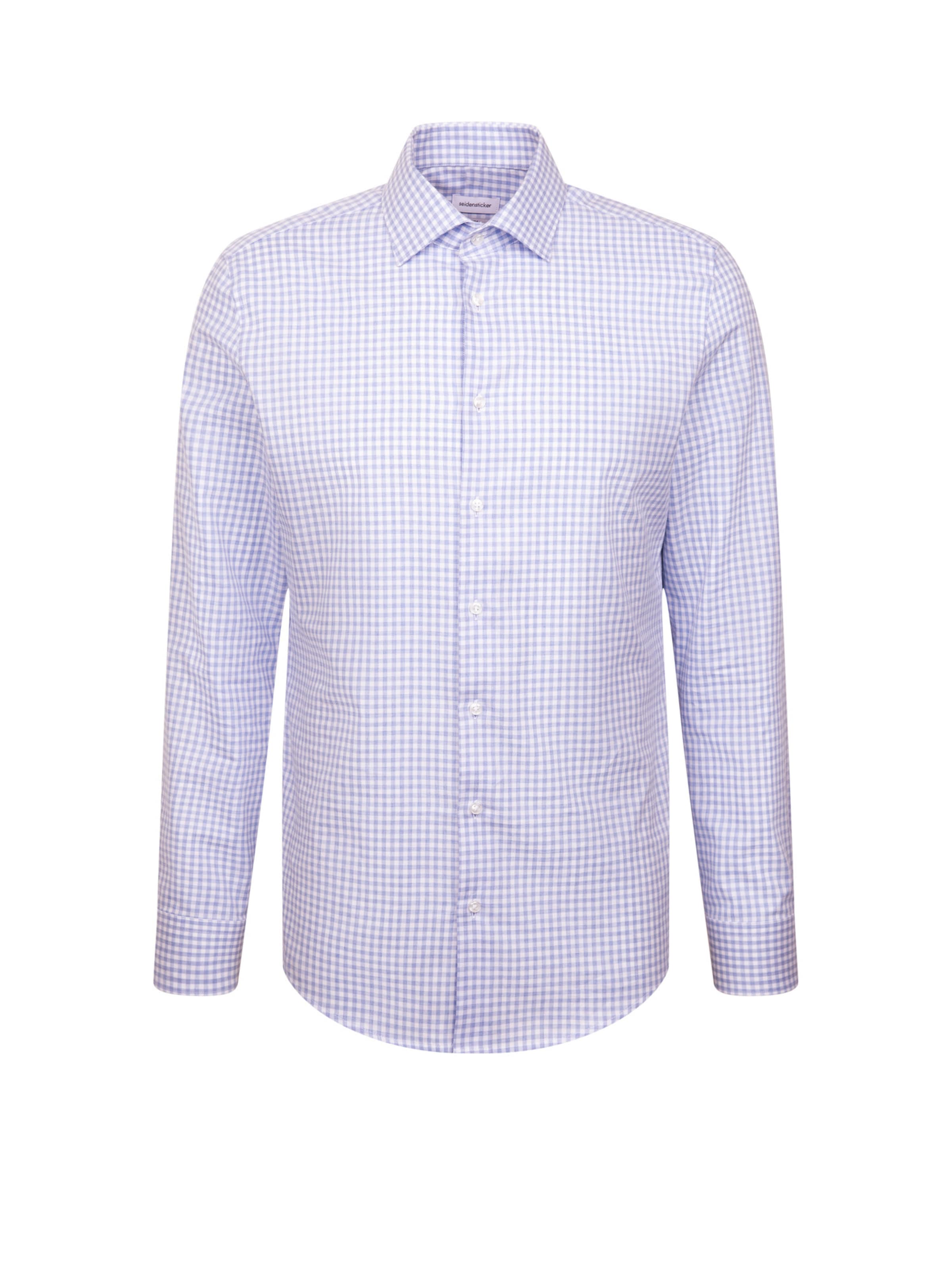 SEIDENSTICKER Regular fit Zakelijk overhemd 'Schwarze Rose' in Blauw: voorkant