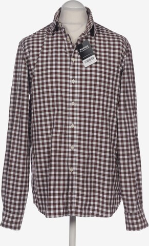 BURLINGTON Button Up Shirt in L in Brown: front