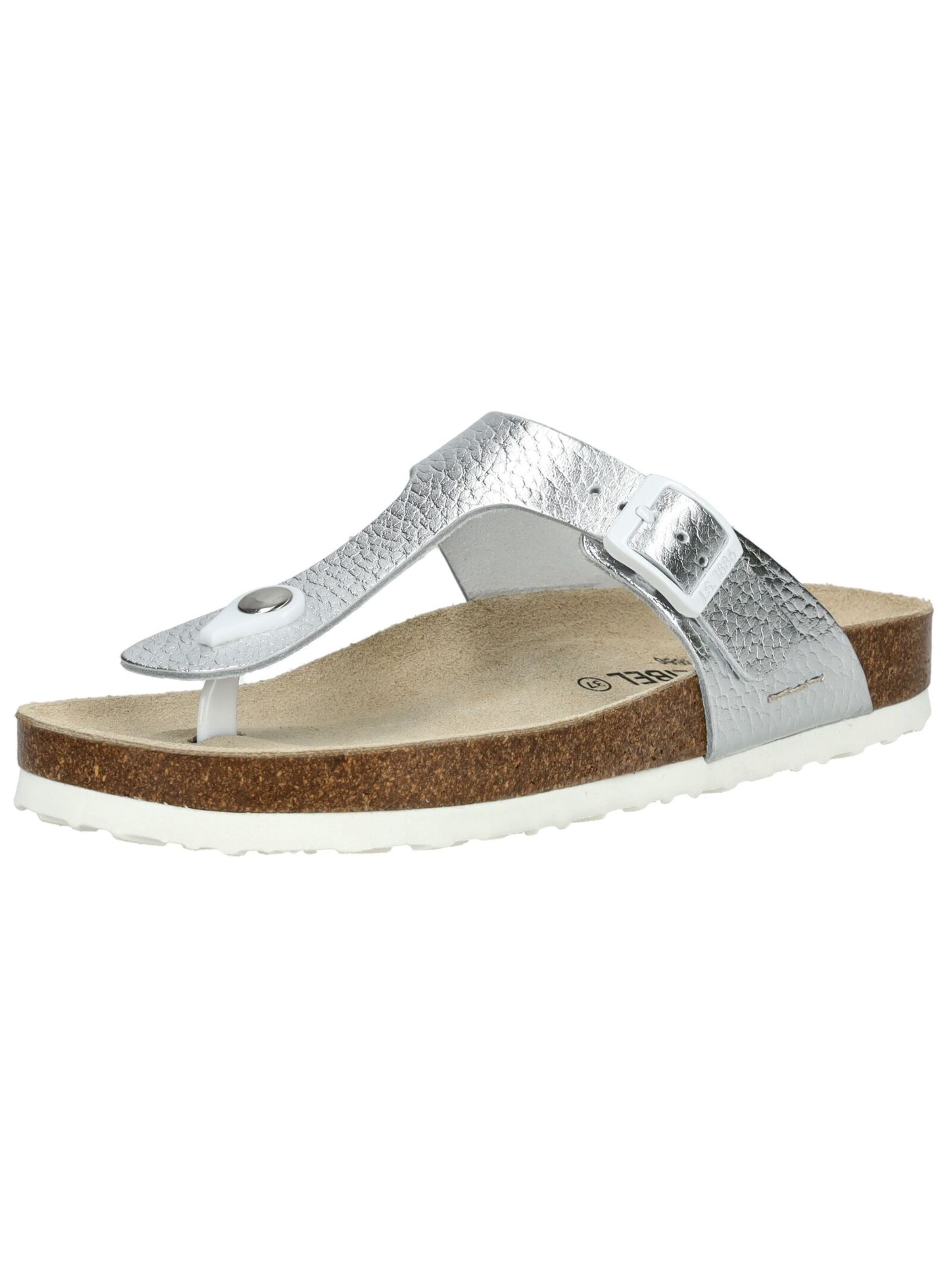 JOSEF SEIBEL T-bar sandals in Silver: front