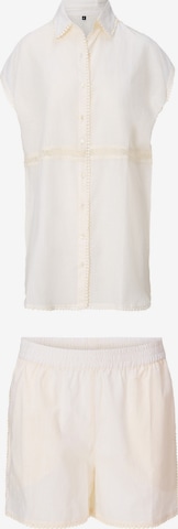 LingaDore - Pijama en blanco: frente