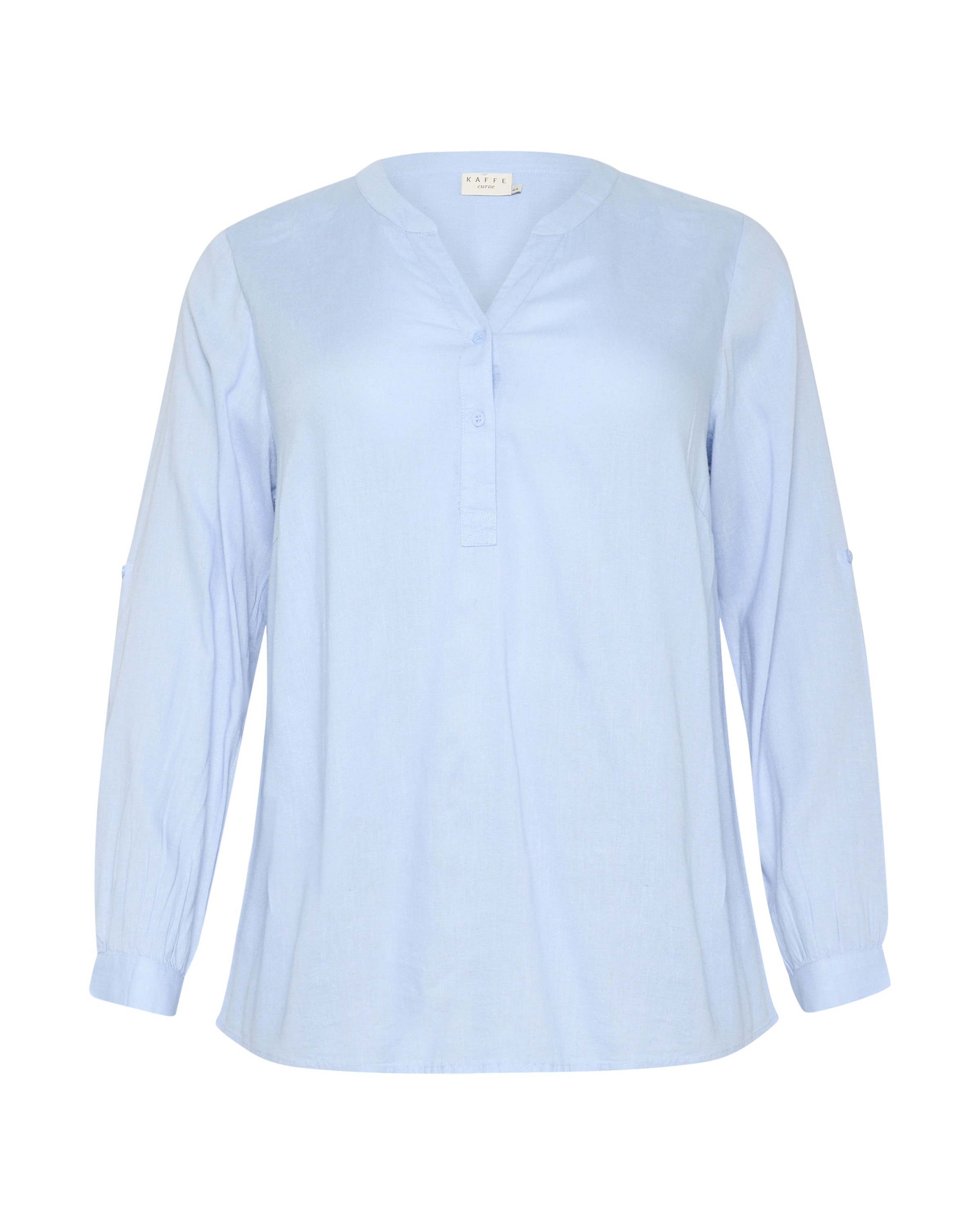 KAFFE CURVE Bluse 'Mille' in Blau: Vorderseite
