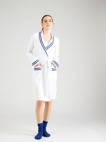 Peignoir court Lauren Ralph Lauren en blanc : devant