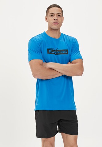 ENDURANCE Functioneel shirt 'CARBONT M S/S Tee' in Blauw: voorkant