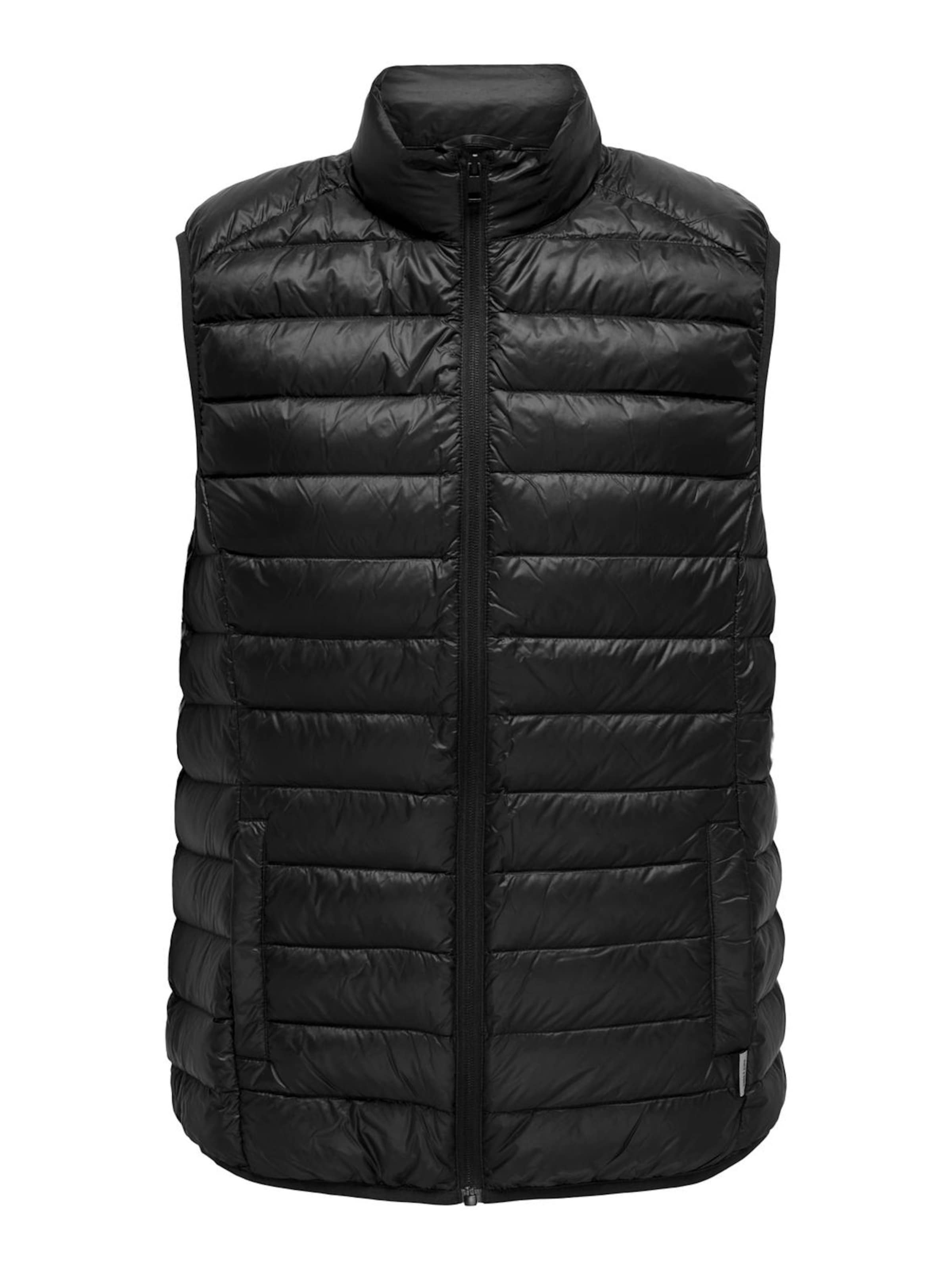 Only & Sons - Chaleco 'ONSGavin' en negro: frente