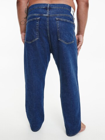 Calvin Klein Big & Tall Tapered Jeans in Blauw