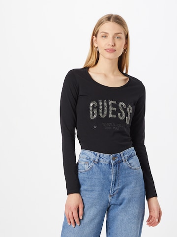 GUESS Shirt 'MIRELA' in Schwarz: Vorderseite