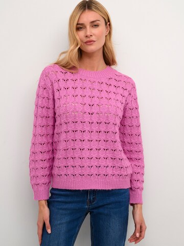 Kaffe Pullover 'Elena' in Pink: Vorderseite
