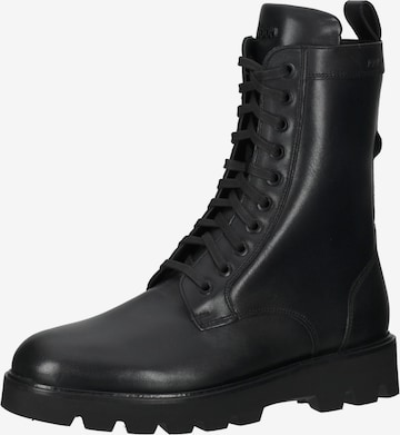 JOOP! Lace-Up Ankle Boots in Black: front