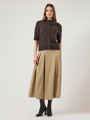 YAS Cardigan 'YASAnne' i brun