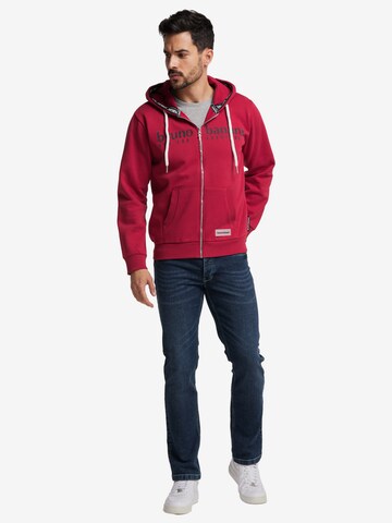 BRUNO BANANI Sweatjacke 'ALVARADO' in Rot