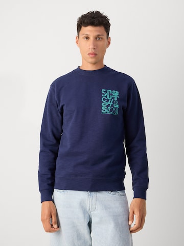 SCOTCH & SODA Свитшот в Синий: спереди