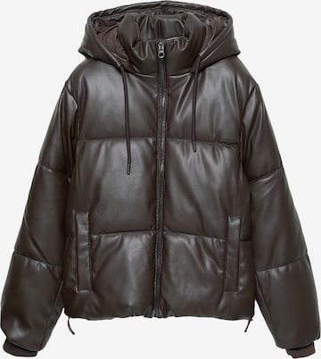 Pull&BearZimska jakna - smeđa boja: prednji dio