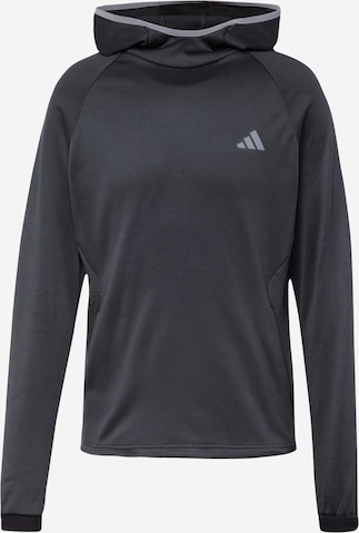 ADIDAS GOLF - Sweatshirt de desporto em preto: frente