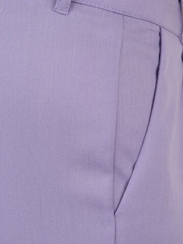 Noisy May Petite Regular Pleat-Front Pants 'Almond' in Purple