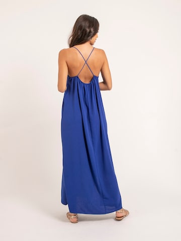 Dona Lisa Zomerjurk 'Robe longue à bretelles IGGY' in Blauw