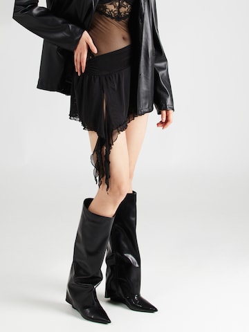 Nasty Gal Skirt in Black: front