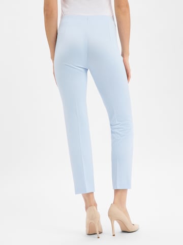 Coupe slim Pantalon à pince Marc Cain en bleu