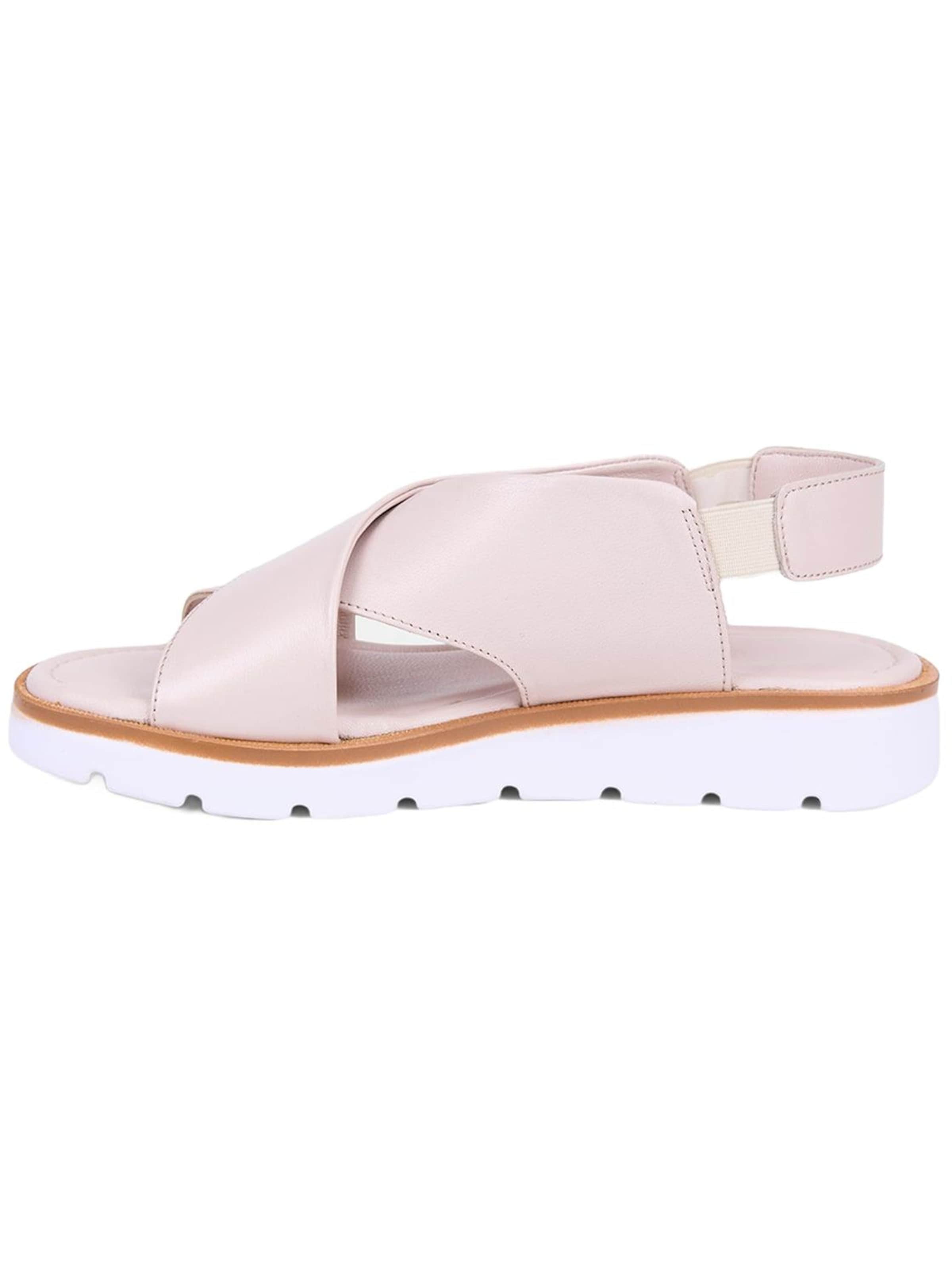 Desa Sandale 'DESA Damen-Ledersandalen mit gekreuzten Riemen'‌‌‌‌‌‌‌‌ in Pink