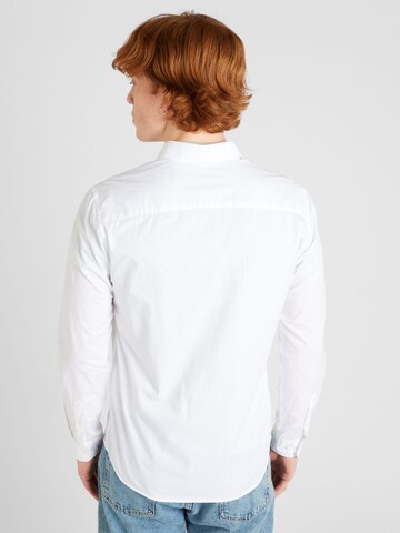 JACK & JONES Regularny krój Koszula 'LUCAS' w kolorze biały