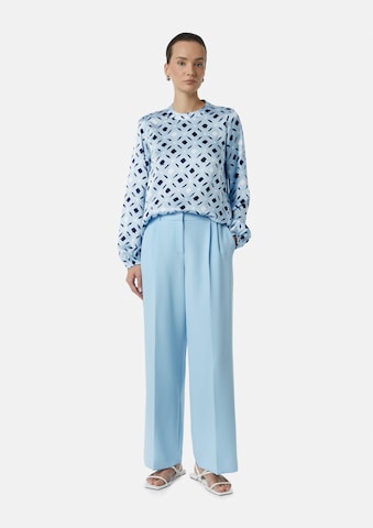 comma casual identity Bluse in Blau: Vorderseite