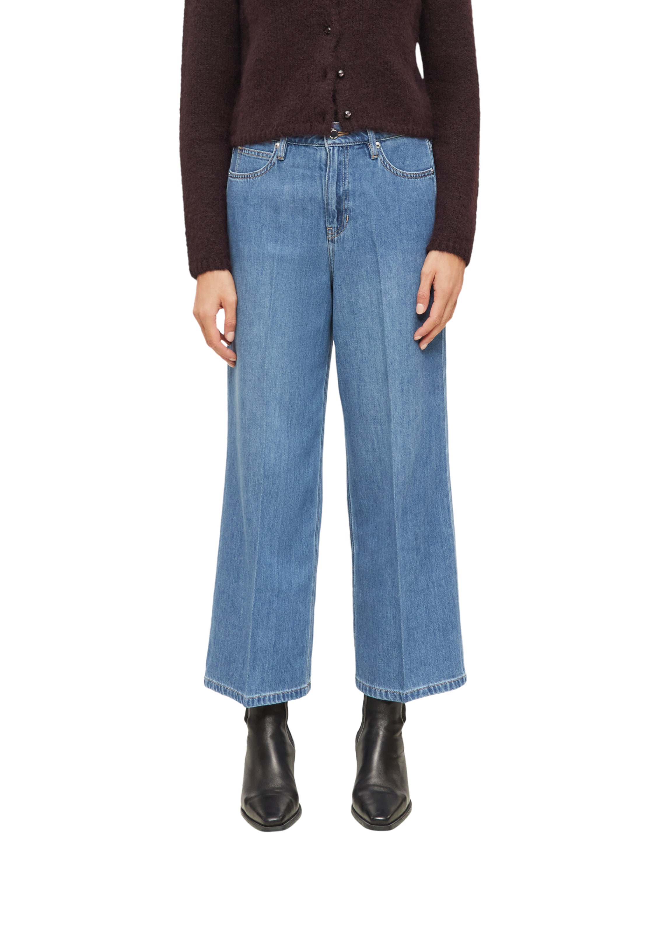 s.Oliver Wide leg Jeans 'Suri' in Blauw: voorkant