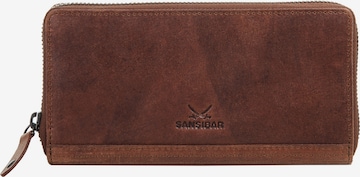 SANSIBAR Wallet in Brown: front