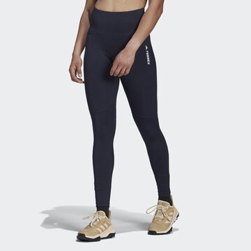 Skinny Pantalon outdoor 'TERREX Multi' ADIDAS TERREX en bleu : devant