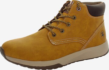 Lumberjack Lace-Up Boots ' Nantes' in Beige: front