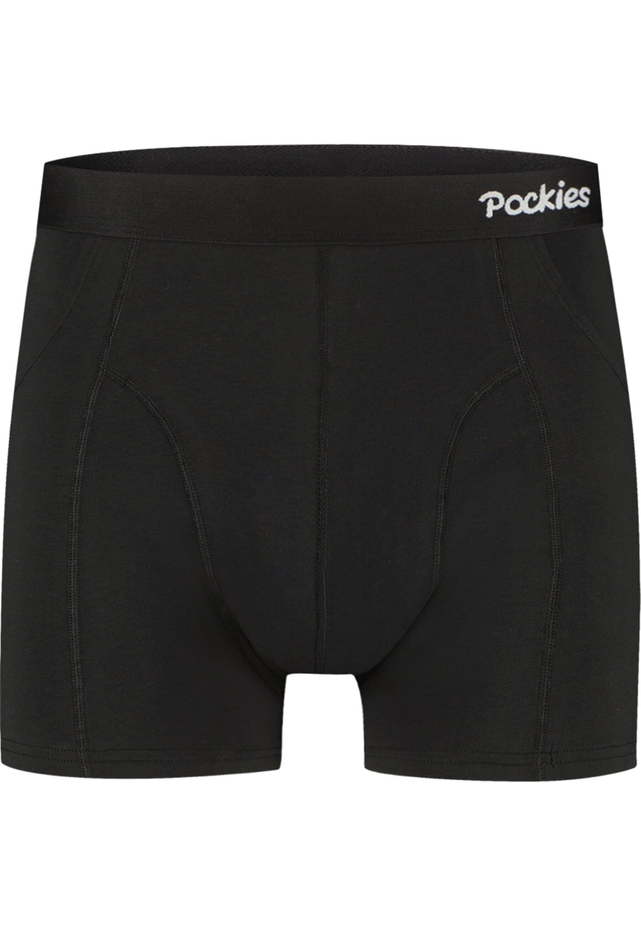 Pockies Boxershorts in Zwart: voorkant