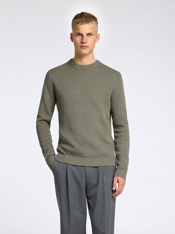 SELECTED Trui 'SLHDANE' in Groen: voorkant