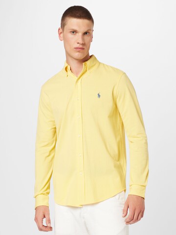 Polo Ralph Lauren Regular Fit Hemd in Gelb: Vorderseite