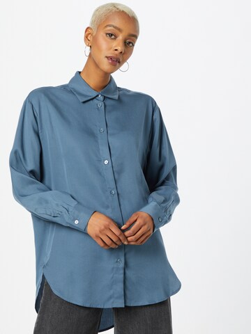 WEEKDAY Blouse in Blauw: voorkant