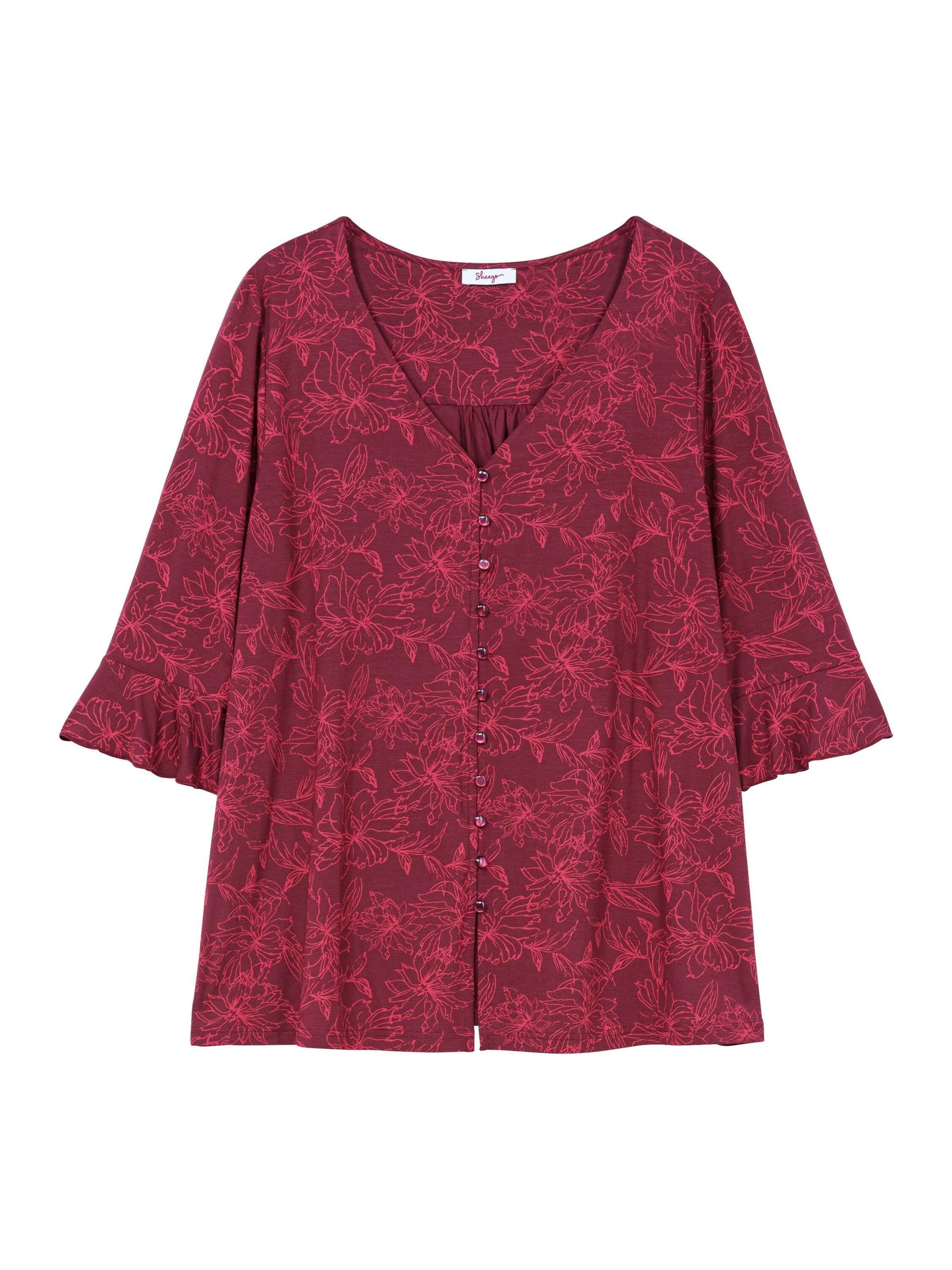 SHEEGO Μπλουζάκι σε κόκκινο: μπροστά