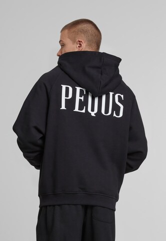 Pequs Sweat jacket in Black: front
