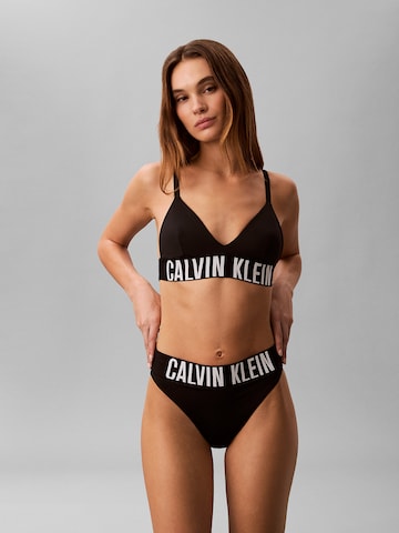 Calvin Klein Swimwear Triangle Bikini top 'Intense Power' in Black