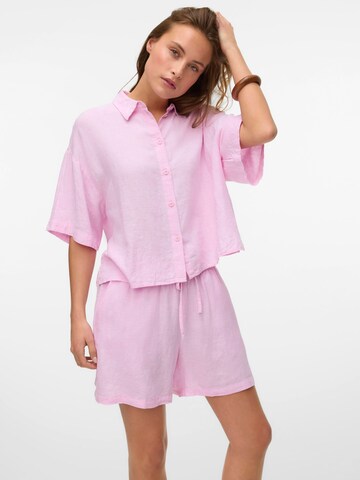 Loosefit Pantalon 'VMLinn' VERO MODA en rose