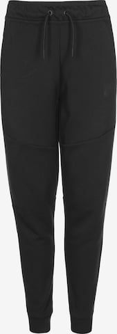 Regular Pantalon 'Tech Feece' Nike Sportswear en noir : devant
